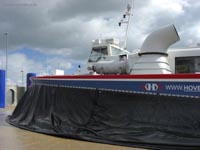 Hoverwork British Hovercraft Technology BHT-130 - Resting on the pad at Southsea (James Rowson).